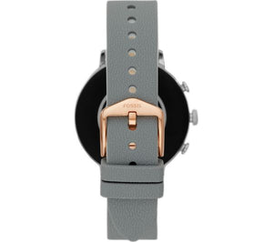 FOSSIL Venture FTW6016 Smartwatch - Rose Gold, Grey Silicone Strap
