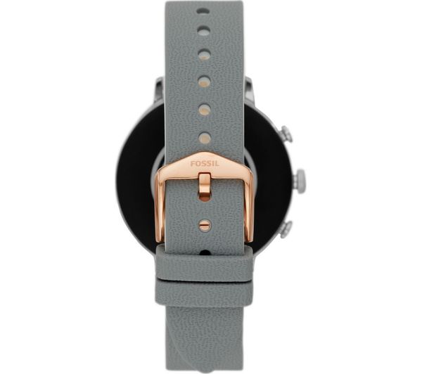 FOSSIL Venture FTW6016 Smartwatch - Rose Gold, Grey Silicone Strap