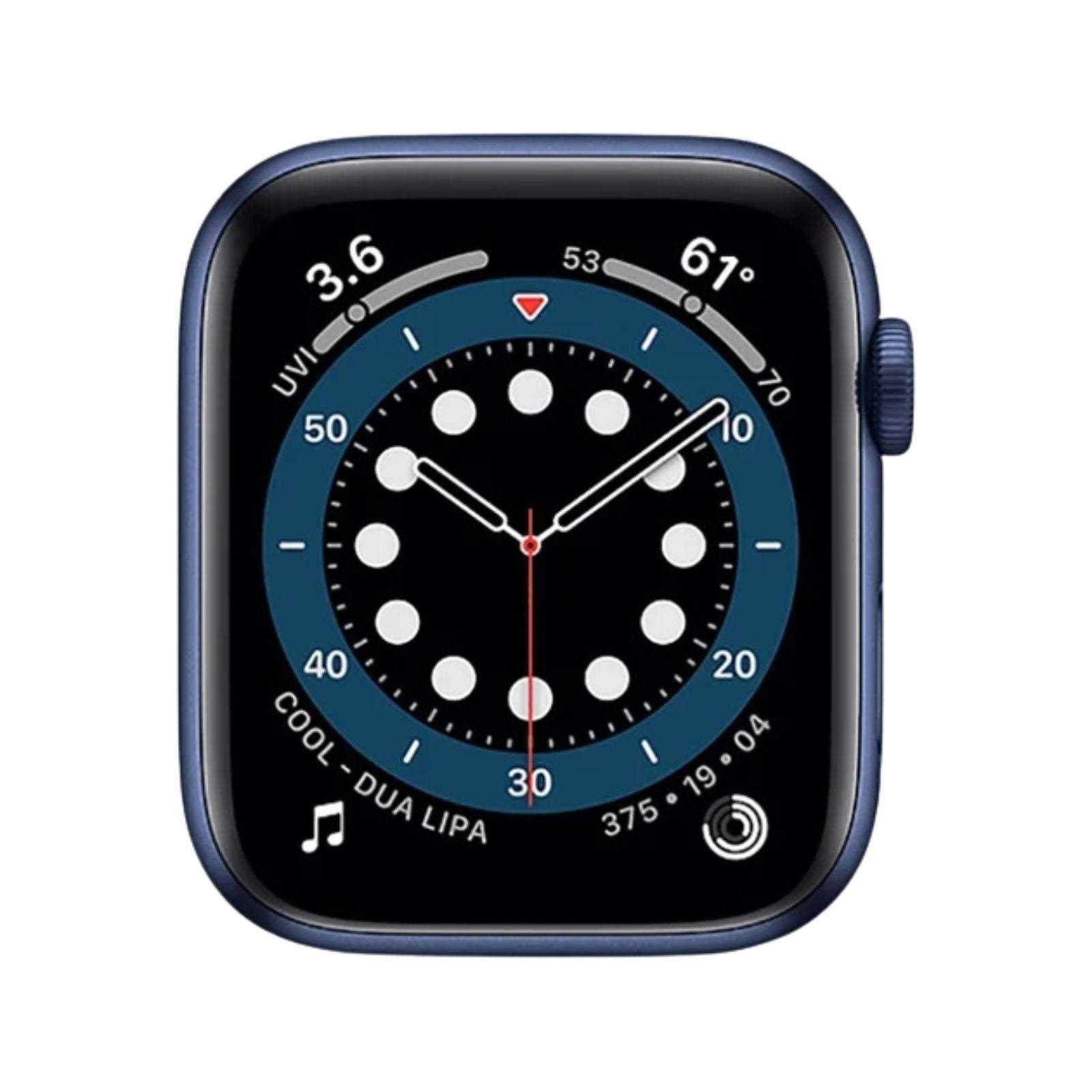 Apple Watch Series 6 (GPS, 40mm) Blue Aluminium Case + Deep Navy Sport Band