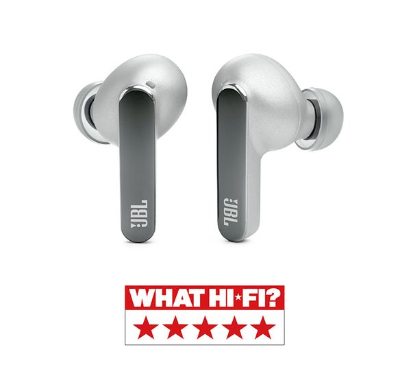 JBL Live Pro 2 TWS Wireless Bluetooth Noise-Cancelling Earbuds - Silver