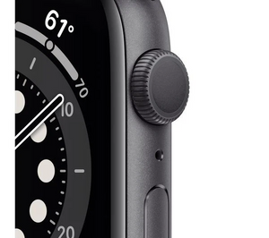 Apple Watch Series 6 (GPS) Aluminium, A2376, 40mm, Space Grey, Black Sport Band