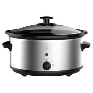 Tesco Slow Cooker SCSS12, 3L -180W Silver