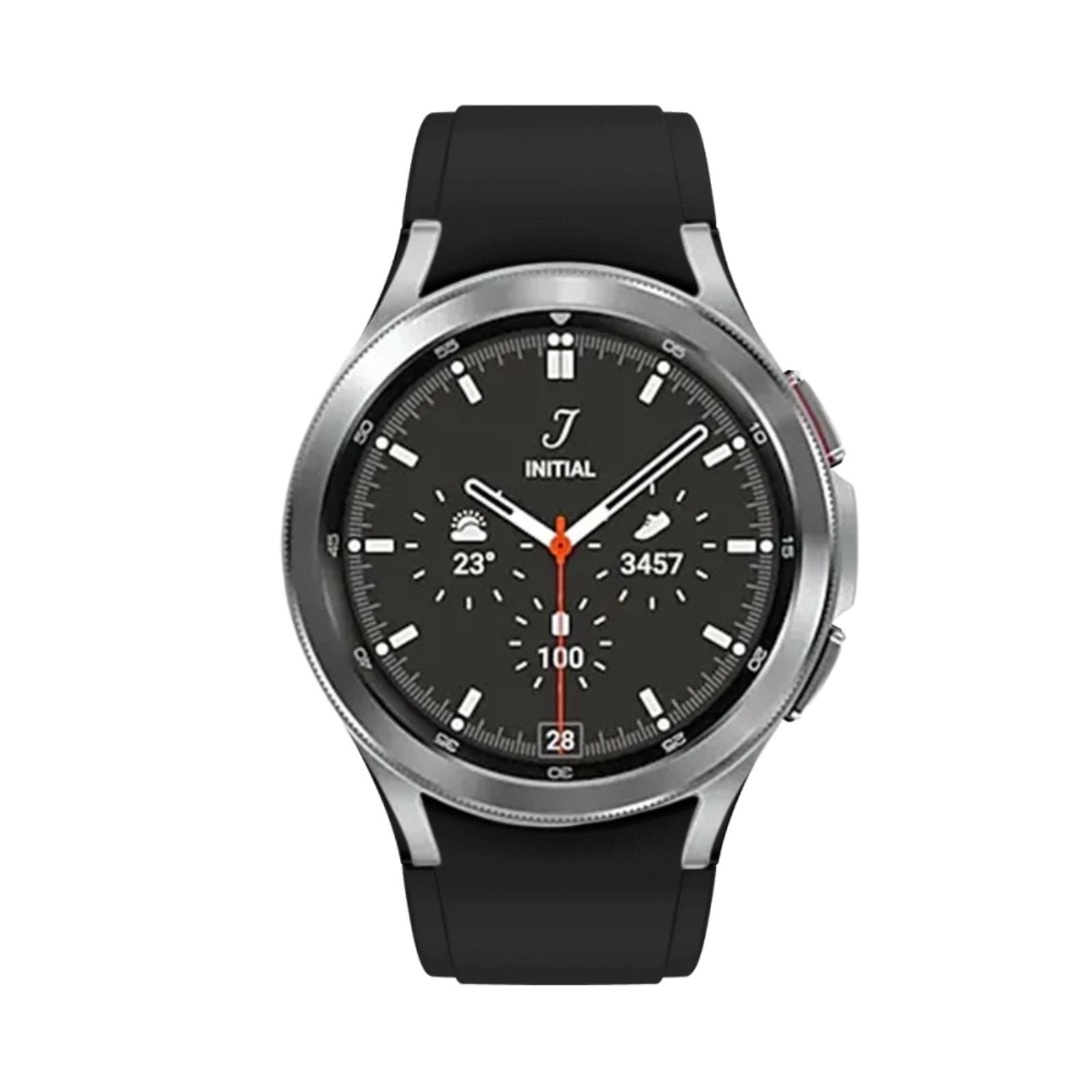Samsung Galaxy Watch4 Classic (Bluetooth, 42mm) Steel Case + Black Strap