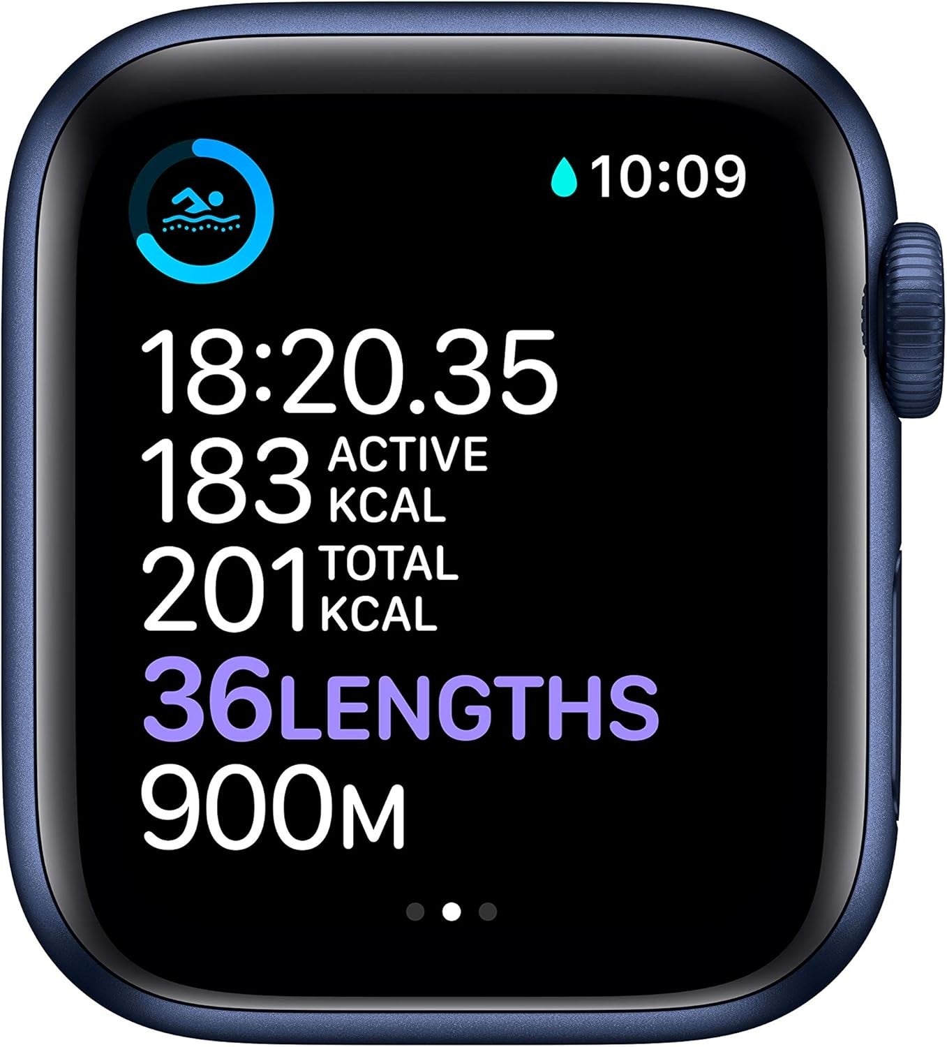 Apple Watch Series 6 (GPS, 40mm) Blue Aluminium Case + Deep Navy Sport Band