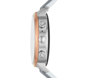 FOSSIL Venture FTW6016 Smartwatch - Rose Gold, Grey Silicone Strap