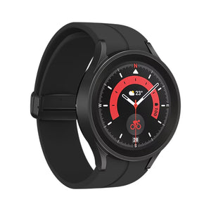 Samsung Galaxy Watch5 Pro (Bluetooth, 45mm) Black Titanium Case + Black Strap