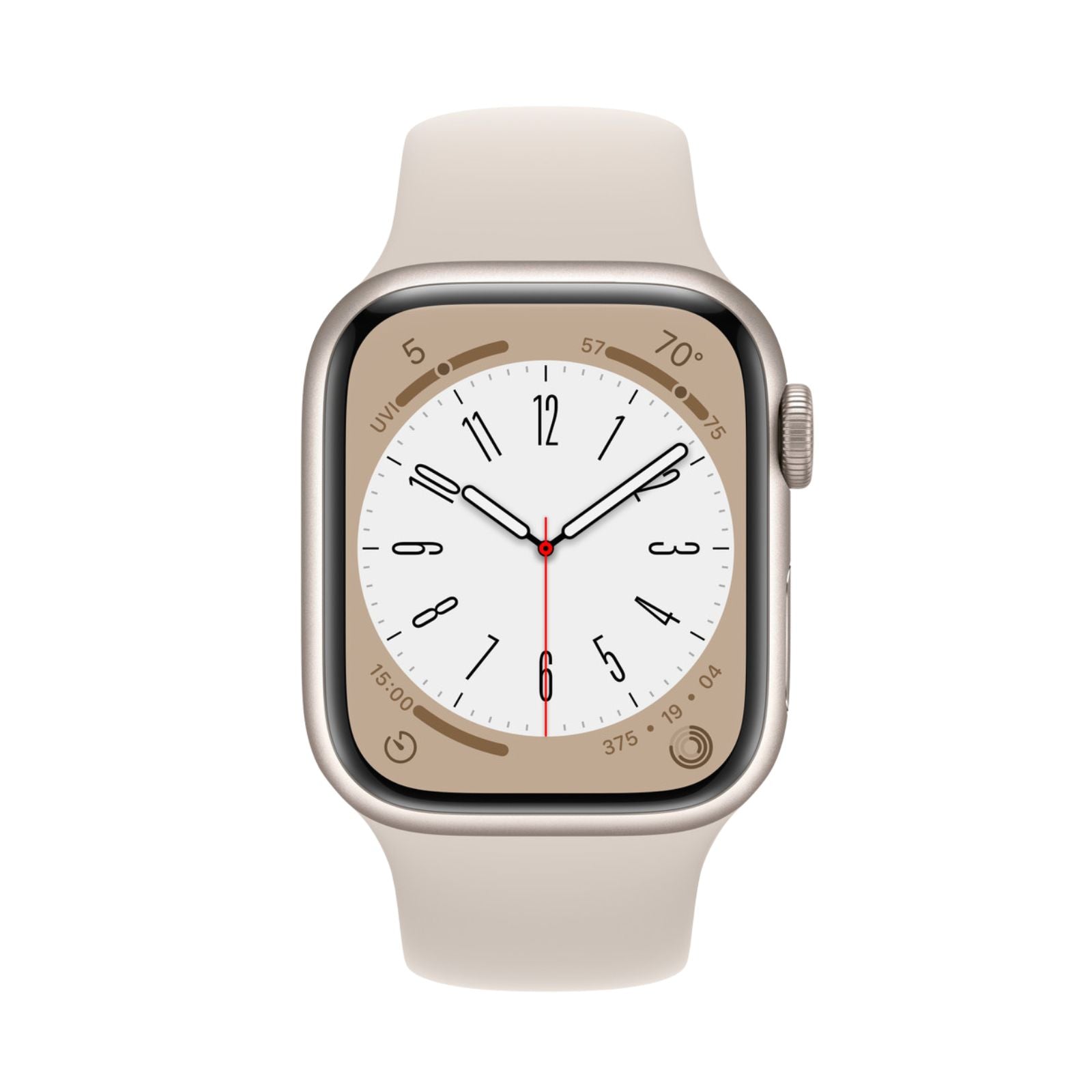 Apple Watch Series 8 (GPS + Cellular), A2773, Aluminium, 41mm, Starlight, 3P Starlight Sport Band