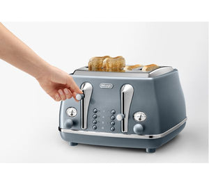 Icona Metallics CTOT4003.AZ 4-Slice Toaster - Blue
