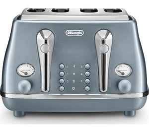 Icona Metallics CTOT4003.AZ 4-Slice Toaster - Blue