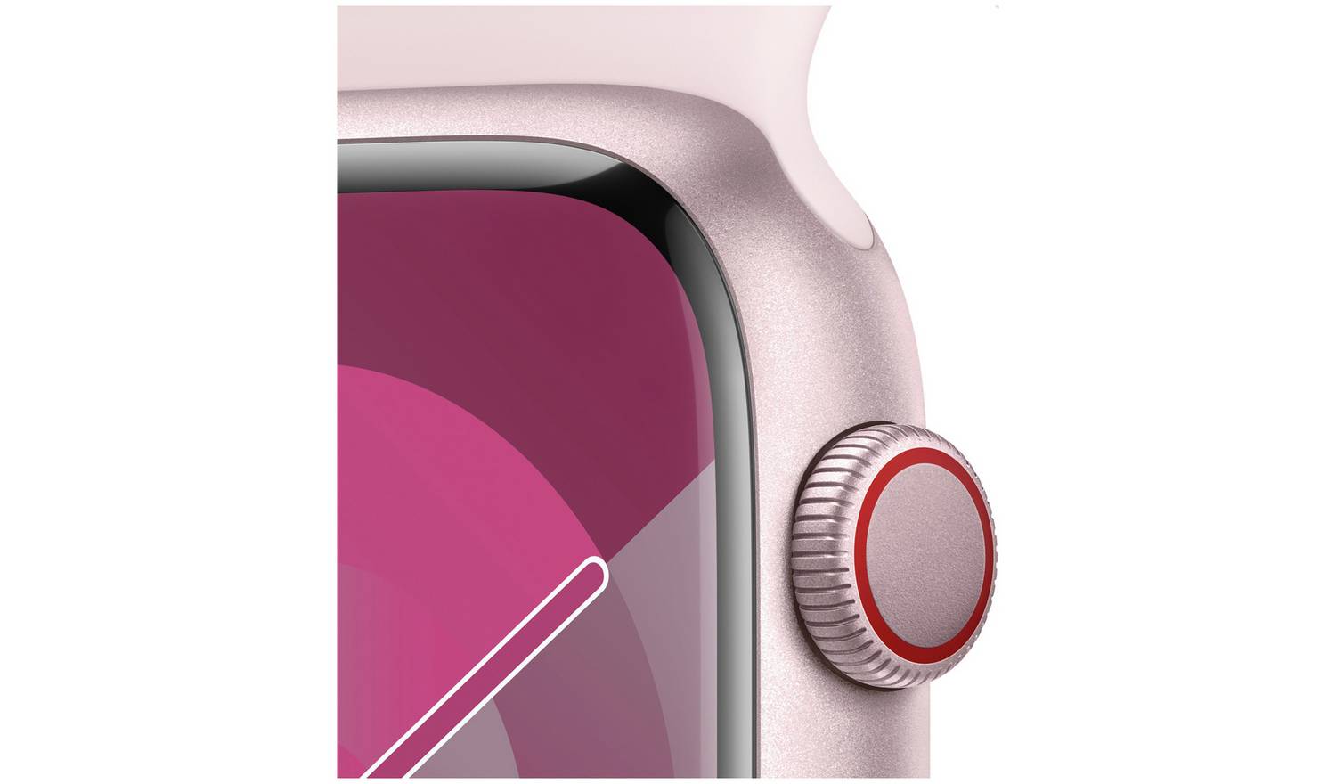 Apple Watch Series 9 (GPS), A2980, Aluminium, 45mm, Pink, No Strap