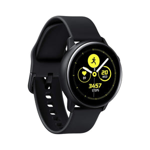 Samsung Galaxy Watch Active (Bluetooth, 40mm) Black Aluminium Case + Black Strap