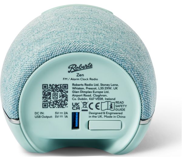 Roberts Zen FM Clock Radio - Duck Egg