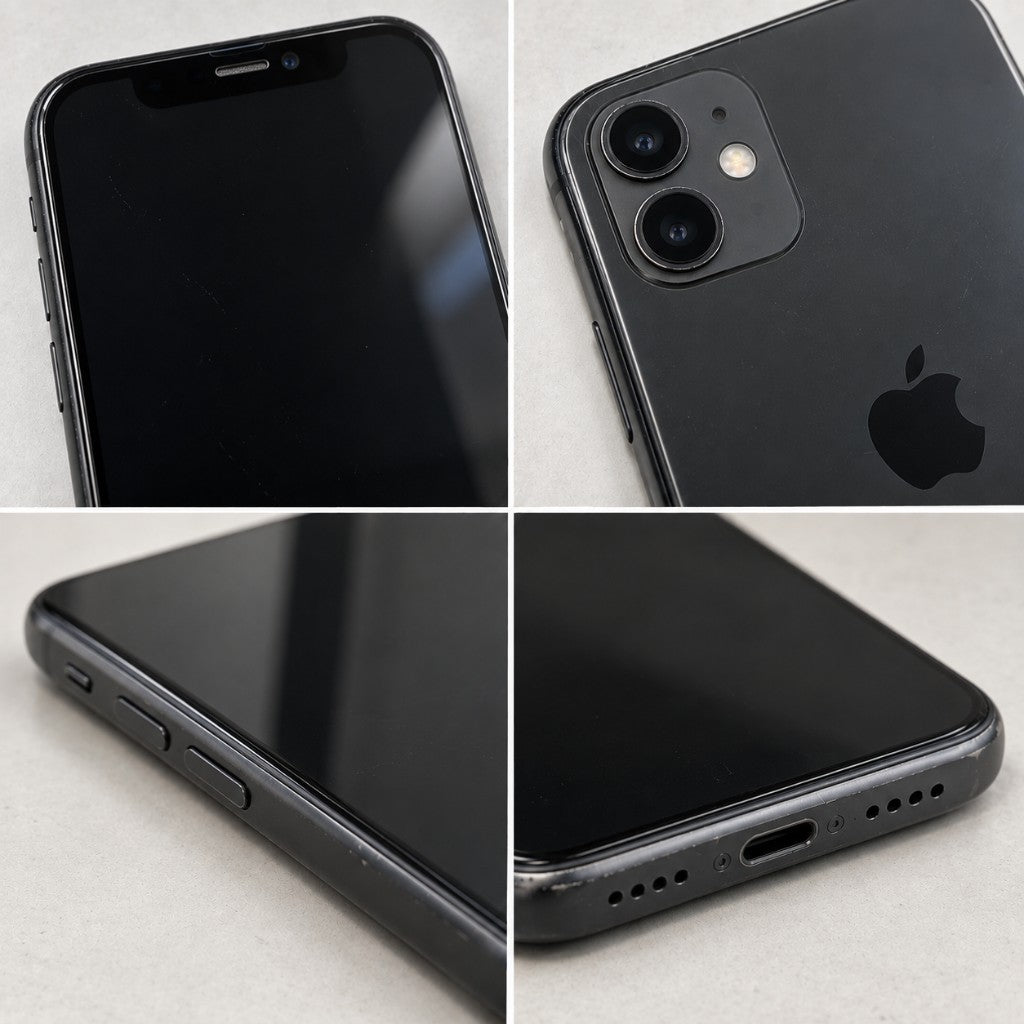 Good condition example: light wear on the screen, back, side buttons and charging port