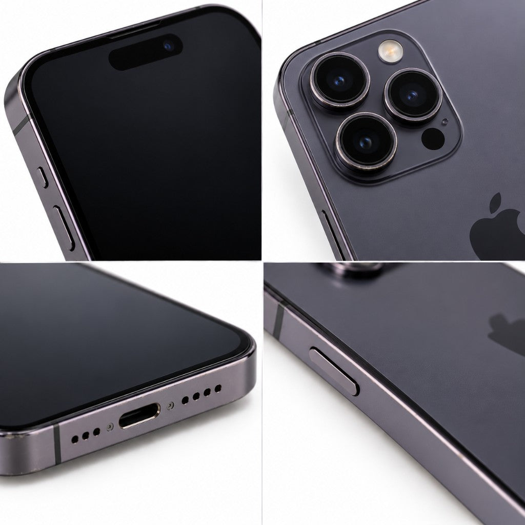 Very Good condition example: minimal marks on the screen, back, side buttons and charging port