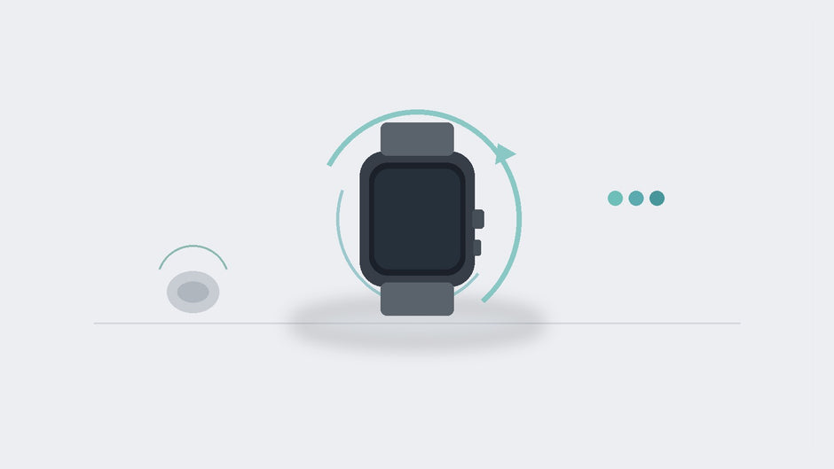 Abstract smartwatch silhouette with soft teal refresh arcs on a calm desk — watchOS 27.0.1 restart fix news and refurbished Apple Watch buying guide