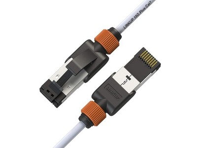 LINKUP Cat7 Ethernet Cable 3ft 6 Pack 10G Shielded RJ45 S/FTP 30AWG White