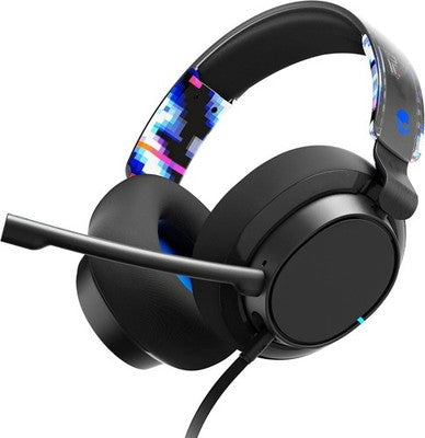 Skullcandy SLYR Pro Wired Gaming Headset Over Ear Mic Blue Xbox PC PS4