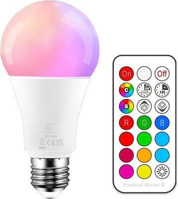 Ilc Colour Changing Light Bulb Dimmable Cool White 5700K 10W E27 Rgbw Led