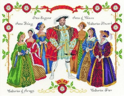 DMC Henry VIII Cross Stitch Kit Cotton Multi-Colour Embroidery Craft Set