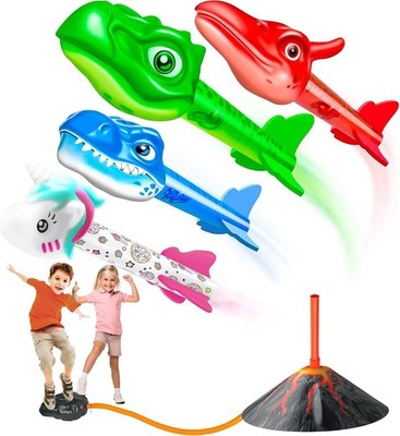 Rockets Dinosaur Toy For Boys 3-6 Years - Outdoor Garden Games Gift
