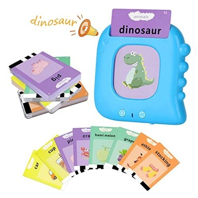 Dinosaurs Talking Flash Cards Montessori Toy Boys Girls Age 3 4 5 6 Years