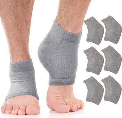Moisturizing Cracked Heel Socks, Gel Pads For Dry Heels, 3 Pairs