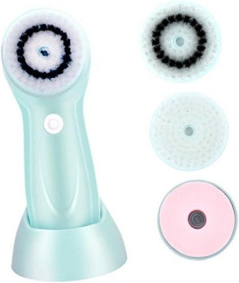 At Mouse Electric Face Exfoliator Brush Skin Care Cleansing Tool Scrubber Blue