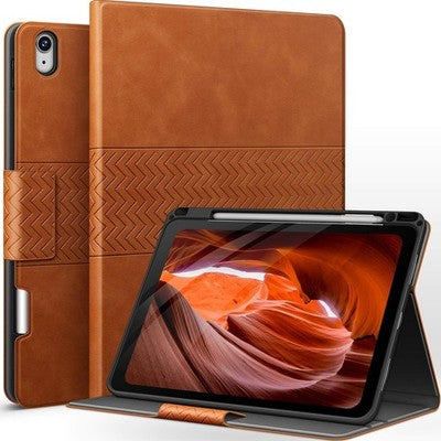 AUAUA Case for iPad Air 4/5 with Pencil Holder, Brown