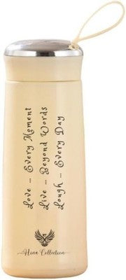 Water Bottle For Sports, Travel, And School Bpa-Free Cream 400Ml