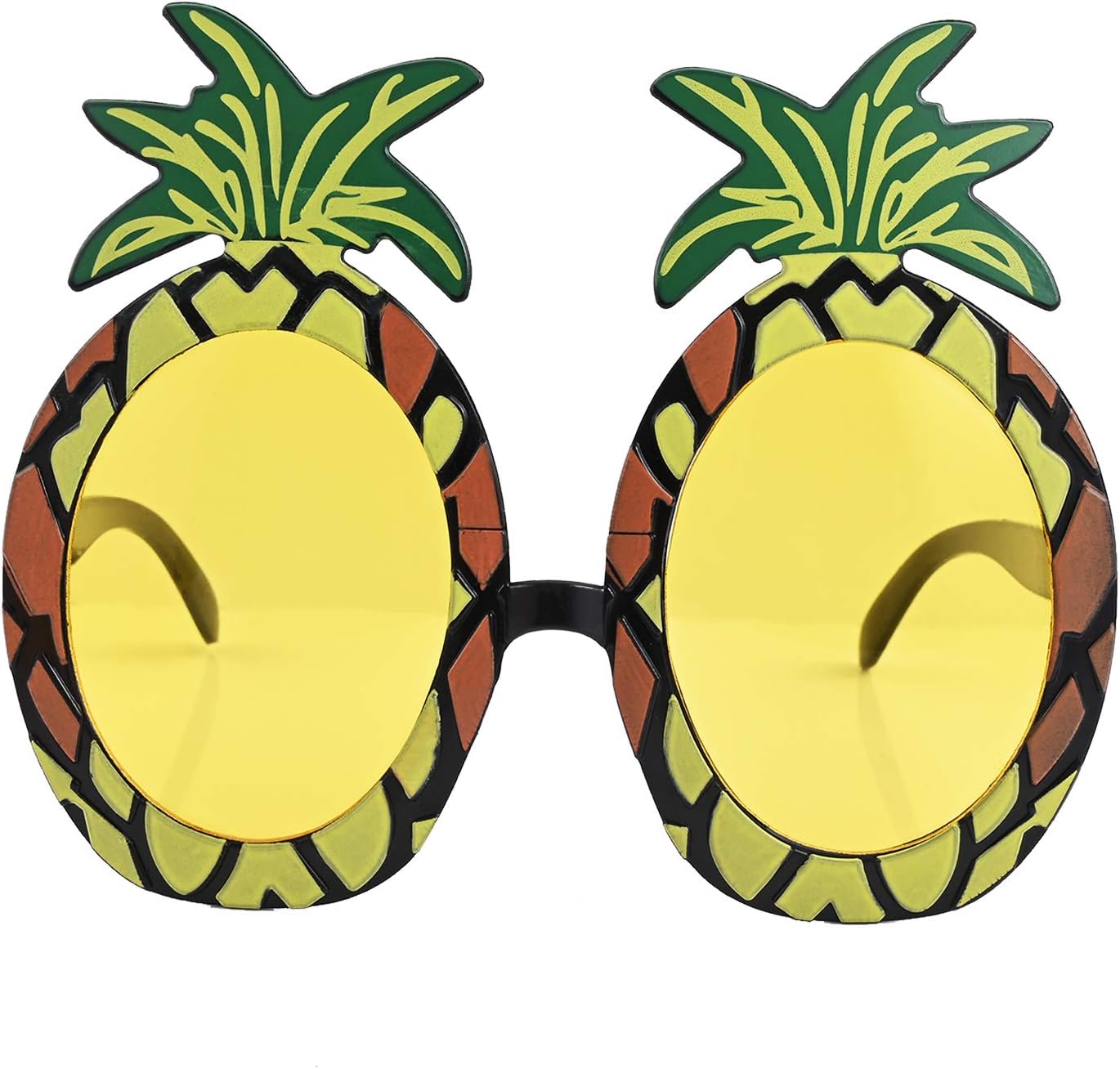 5 PCS Hawaiian Fancy Dress Set with Hawaiian Garlands Pineapple Sunglasses