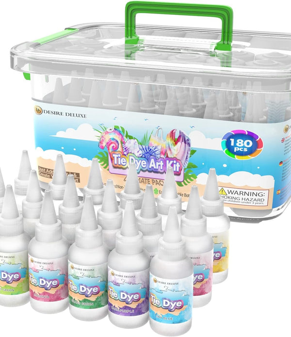 Tie Dye Kit Set 18 Colour Ink Dyeing Creative Art Games Activity Kids - NEW - Rebx.co.uk