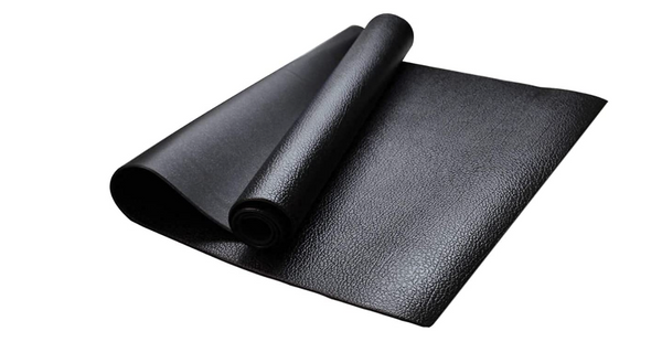 GIOVARA floor protection mat for fitness equipment , black, 180 x 80 x 0.6 cm - Rebx.co.uk