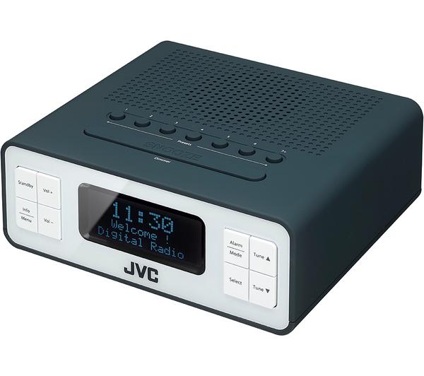JVC RA-D32H DAB+/FM Clock Radio - Grey