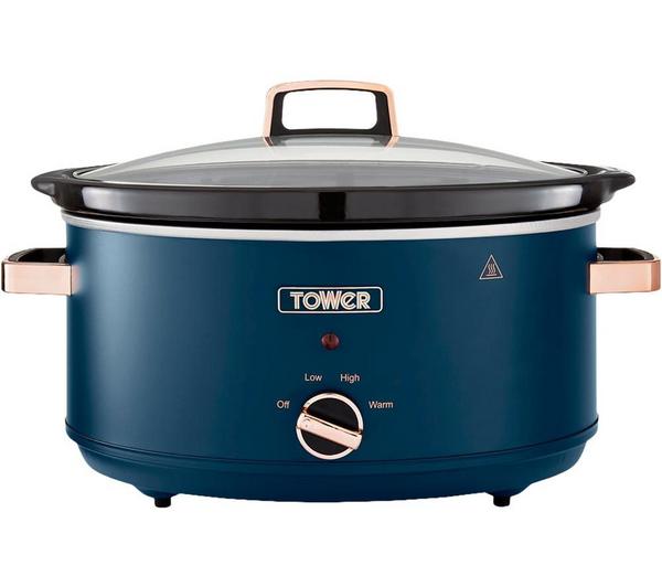 Tower Cavaletto T16043MNB Slow Cooker One Pot Cooking - Blue