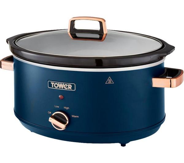 Tower Cavaletto T16043MNB Slow Cooker One Pot Cooking - Blue