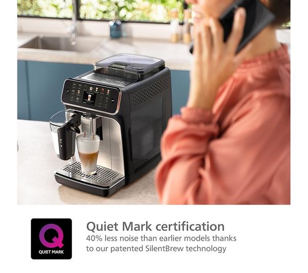 Philips 5500 Series LatteGo EP5546/70 Bean to Cup Coffee Machine - Silver/Black