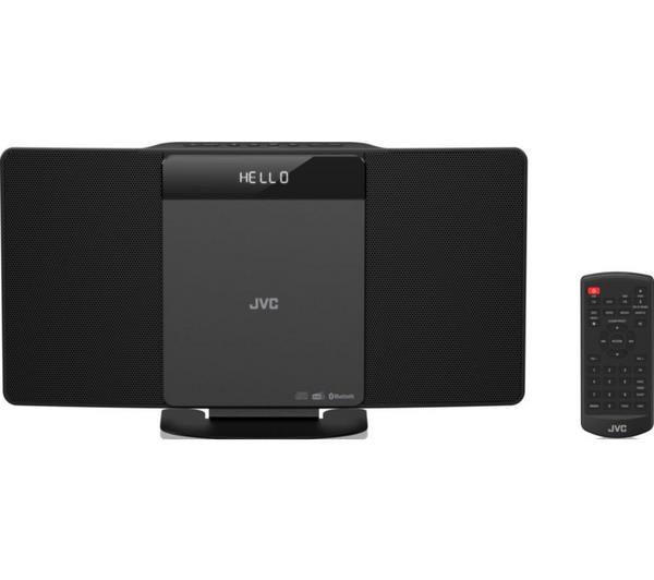 JVC RD-D325B Wireless Flat Panel DAB Radio Hi-Fi Speaker System - Black - view 1