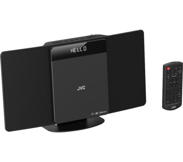 JVC RD-D325B Wireless Flat Panel DAB Radio Hi-Fi Speaker System - Black - view 2
