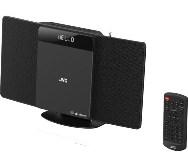 JVC RD-D325B Wireless Flat Panel DAB Radio Hi-Fi Speaker System - Black - view 3