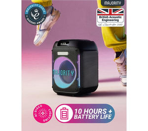 MAJORITY Pulse 1 Portable Bluetooth Megasound Party Speaker - Black