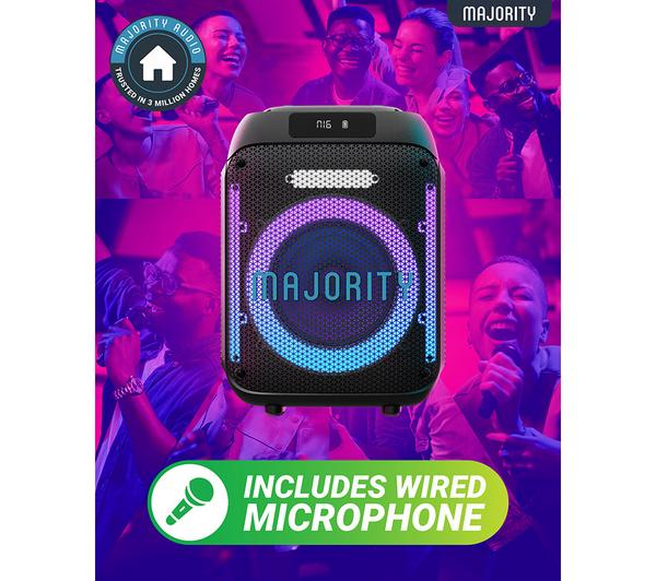 MAJORITY Pulse 1 Portable Bluetooth Megasound Party Speaker - Black