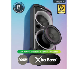 Majority Pulse 3 Bluetooth Party Speaker, Black