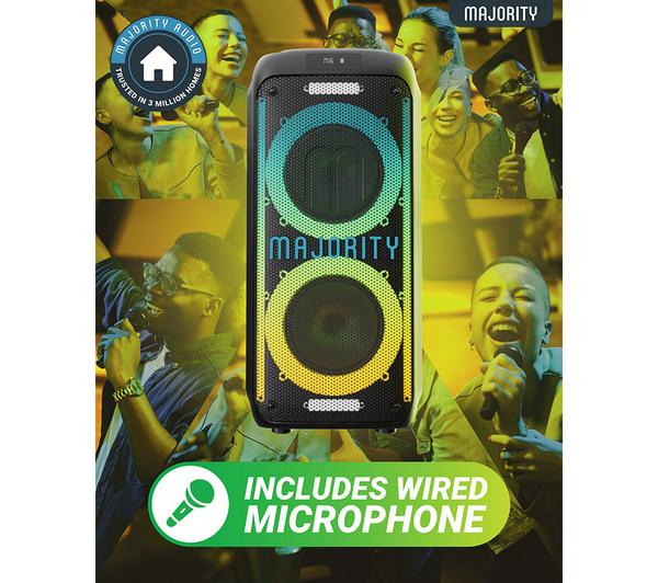 Majority Pulse 3 Bluetooth Party Speaker, Black