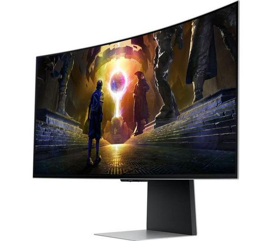 Samsung Odyssey G8 LS34DG850SUXXU 34" QHD Curved QD-OLED Gaming Monitor - Silver 2