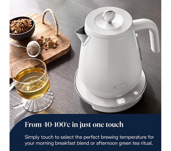Delonghi Eclettica KBY3011.W Variable Temp Kettle - Whimsical White - view 3