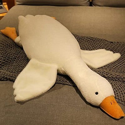 Waslary Giant White Goose Plush 130cm - Huge Soft Stuffed Toy Pillow