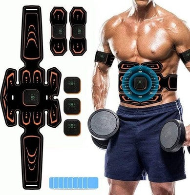 HONGXIAN ABS Muscle Stimulator Belt 8 Modes 19 Levels Heat Trainer