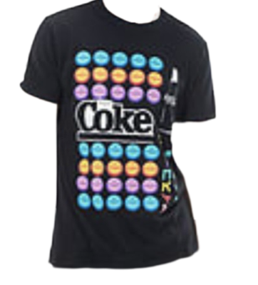 Coke Coca Cola Bottle Top Unisex Adult Short Sleeve T-Shirt Small