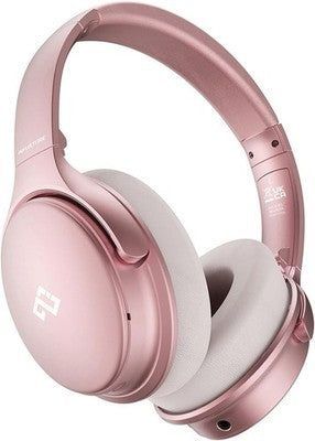INFURTURE ANC Wireless Over-Ear Headphones Rose Gold - 40h, Mic