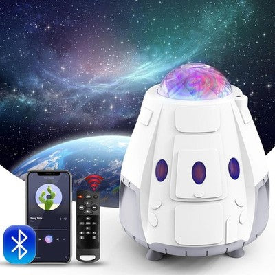 Galaxy Star Projector Light 8 Effects Bluetooth White Noise Remote Timer RGB